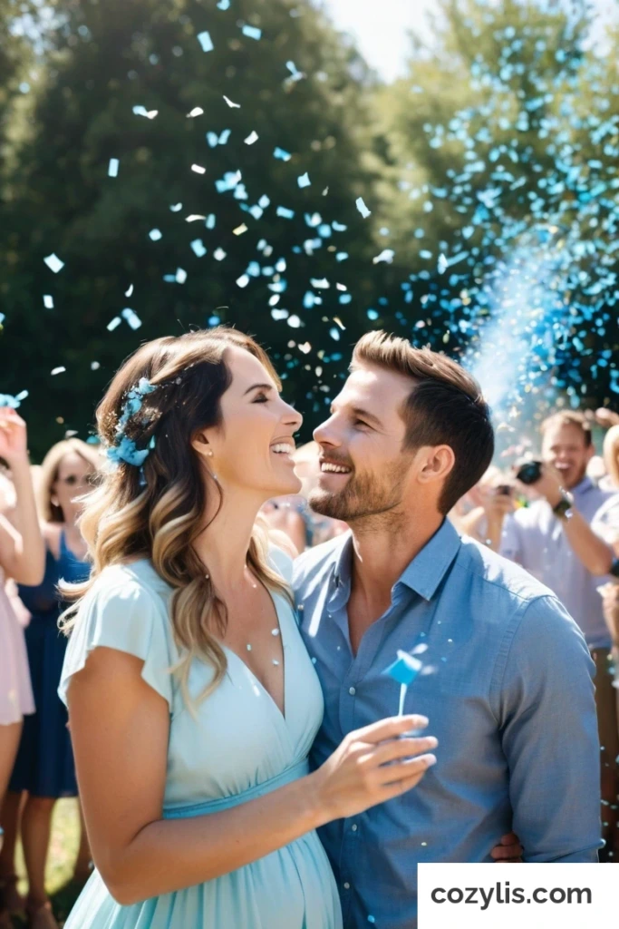 4. Confetti Cannons - Gender Reveal Ideas