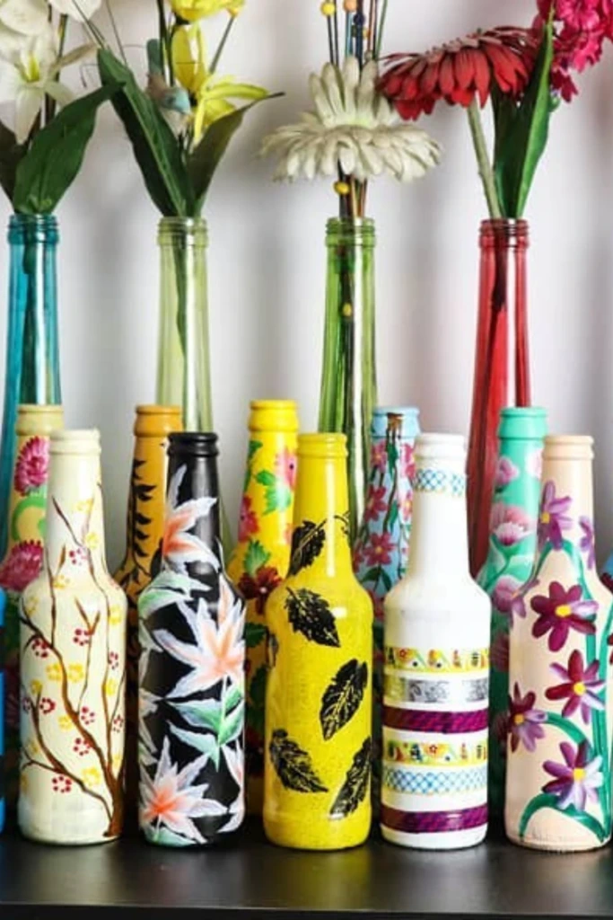 Colorful Bottle Row