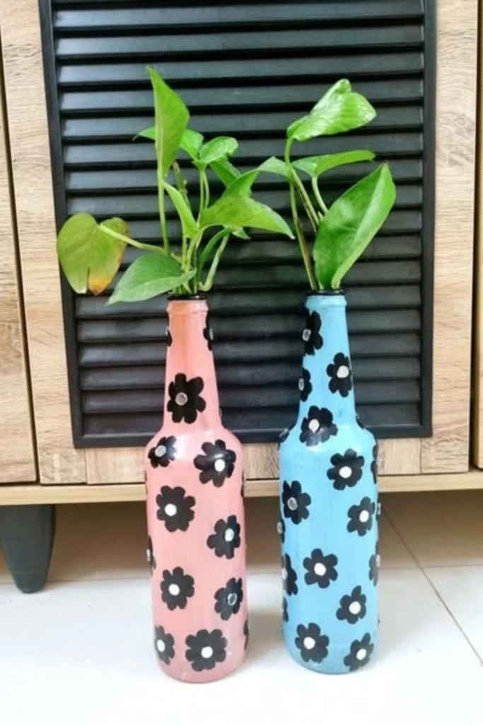Paired Bottle Vases