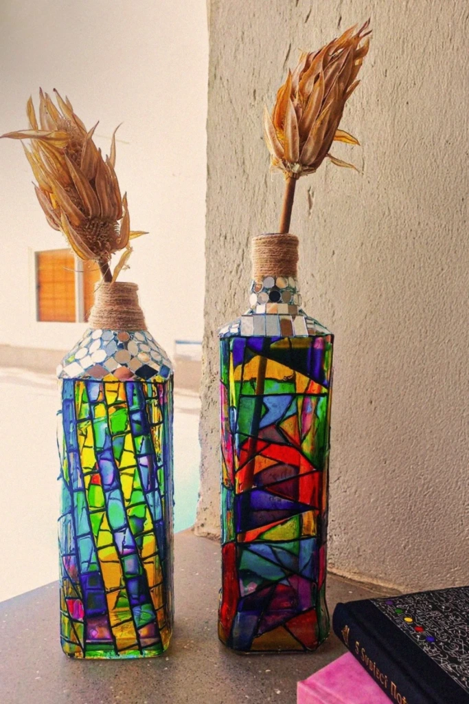 Mosaic Light Bottles
