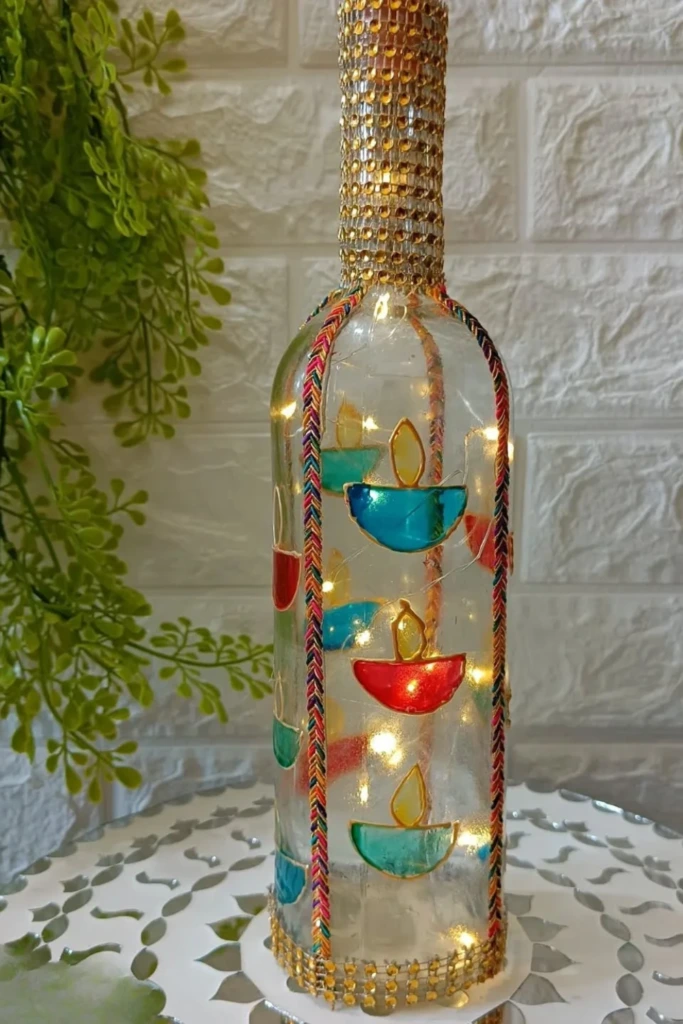 Festive Diya Bottle
