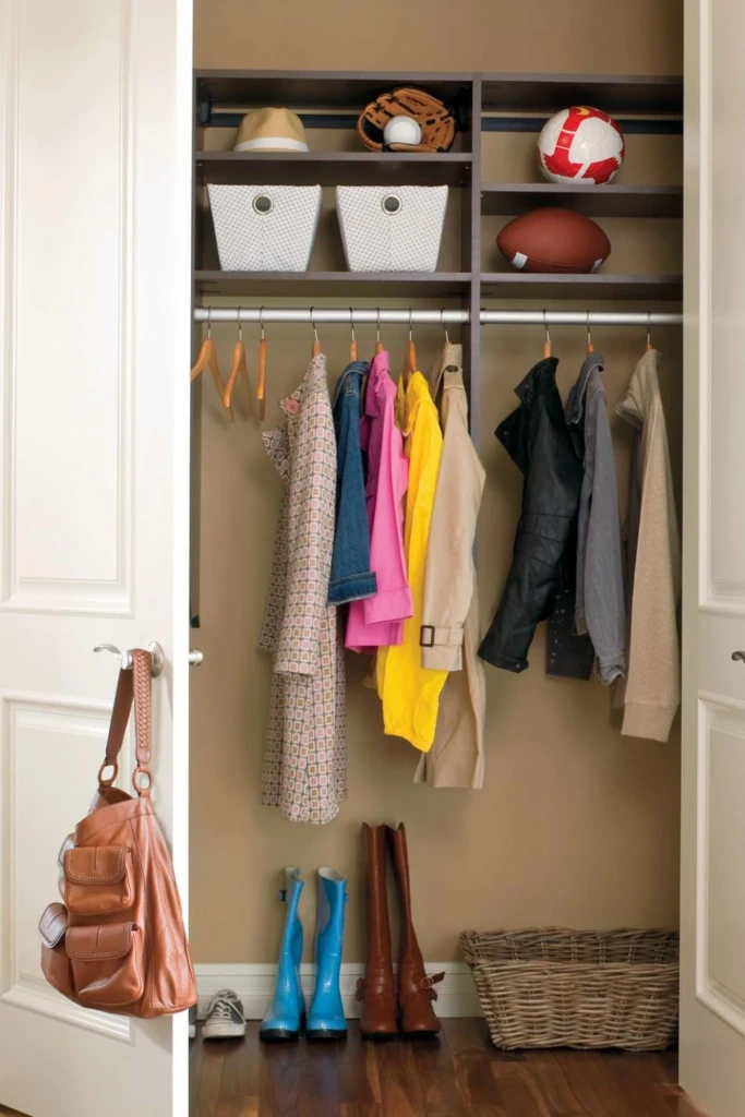 Sporty Hall Closet Setup