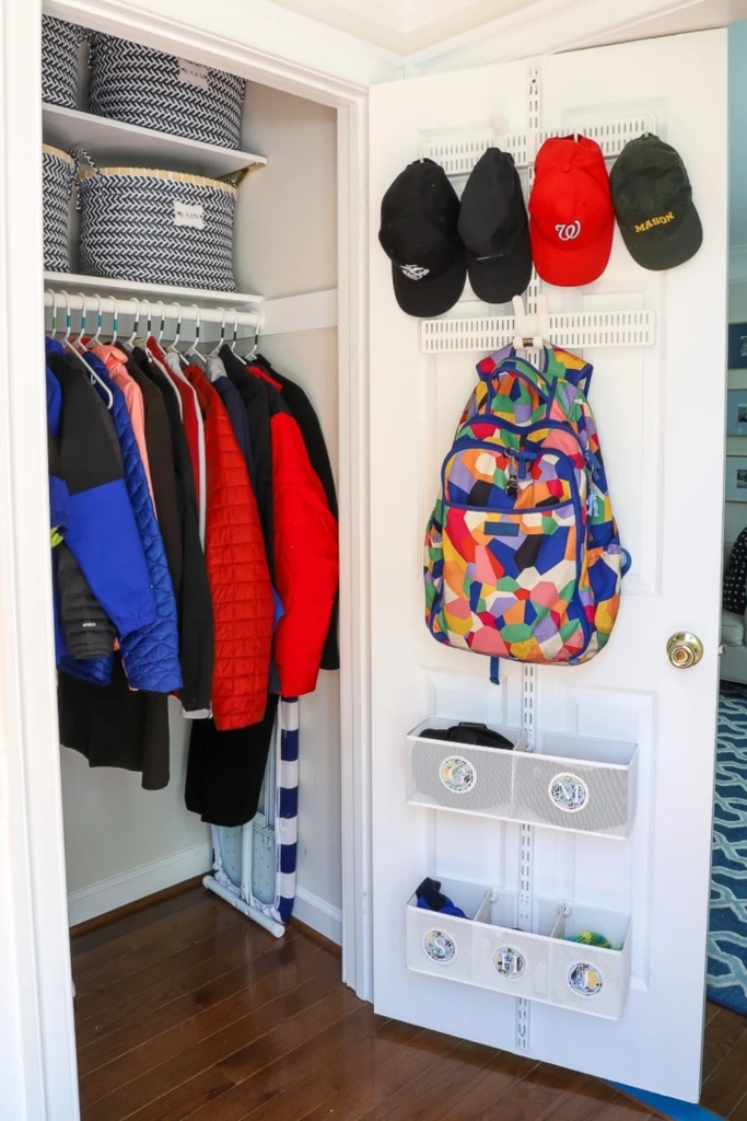 Color-Coded Family Closet
