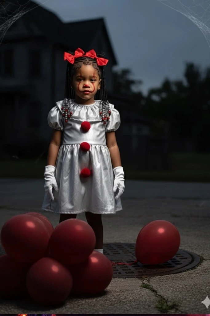 Creepy Clown Kid Costume