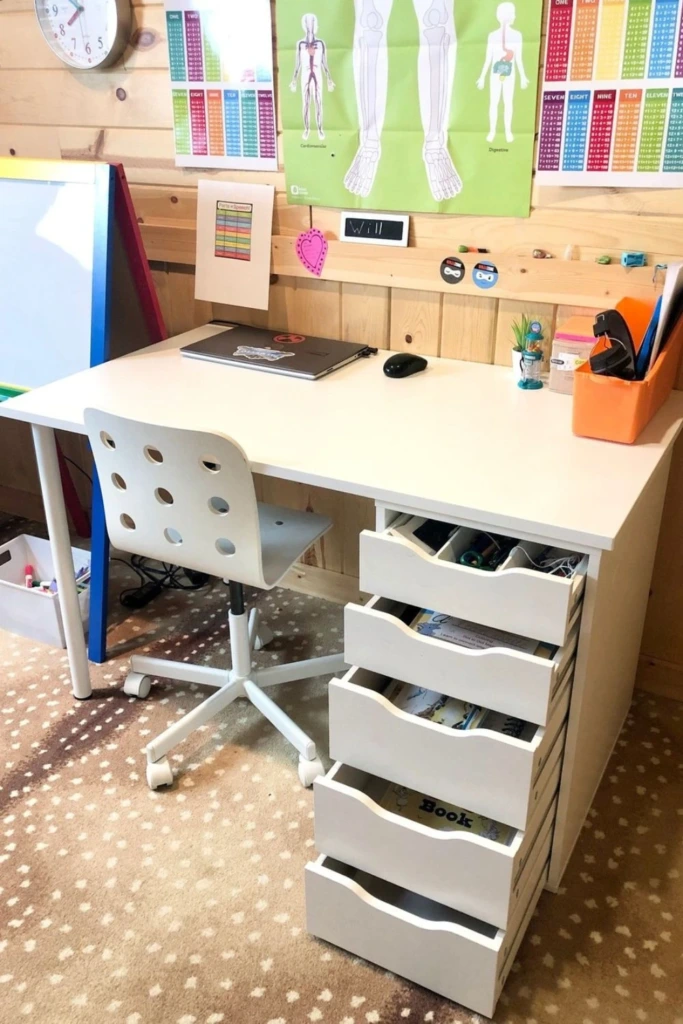 Drawer Desk Setup