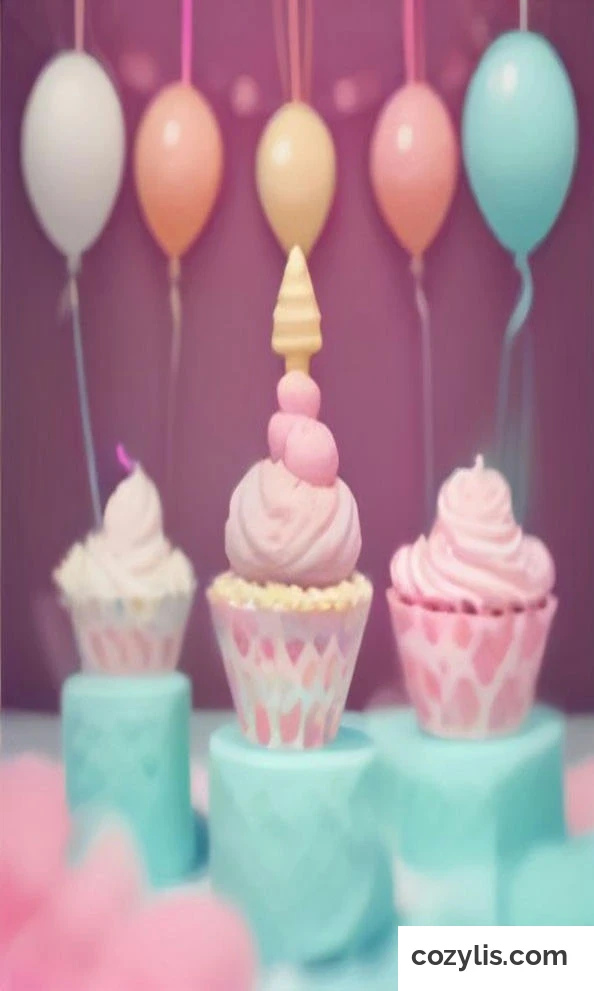 Ice-Cream Birthday Party Theme Ideas: styled party setup - 26 Ice-Cream Birthday Party Theme Ideas