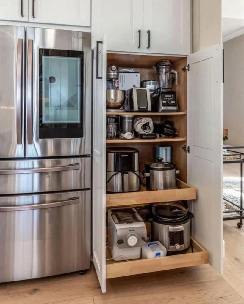 9. Layered Neutral Pantry