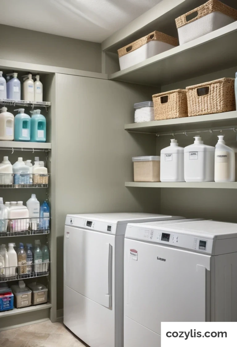 Laundry Detergent Storage Ideas