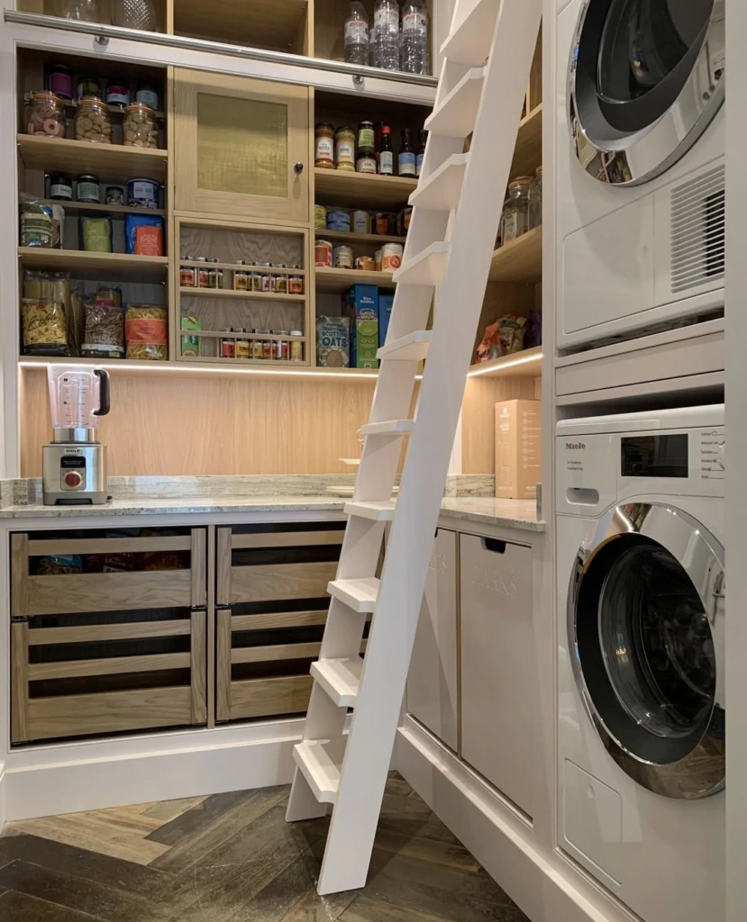 6. Yorkshire Pantry With Library Ladder