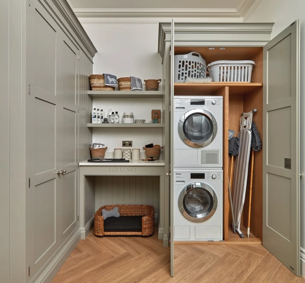 7. Sage Green Dog Station Laundry