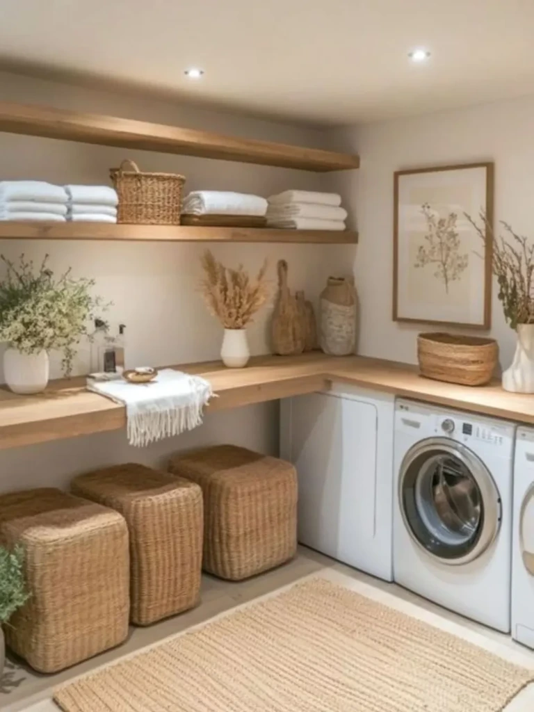 13. Organic Texture Laundry Room