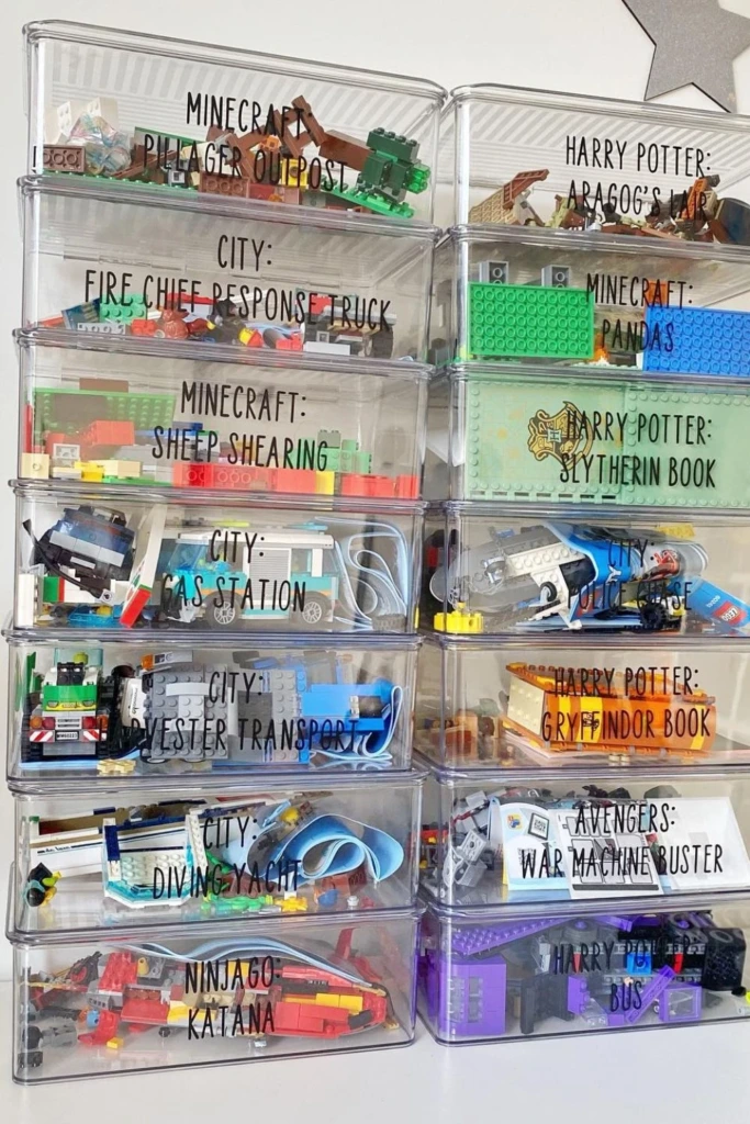 Labeled Clear Bins