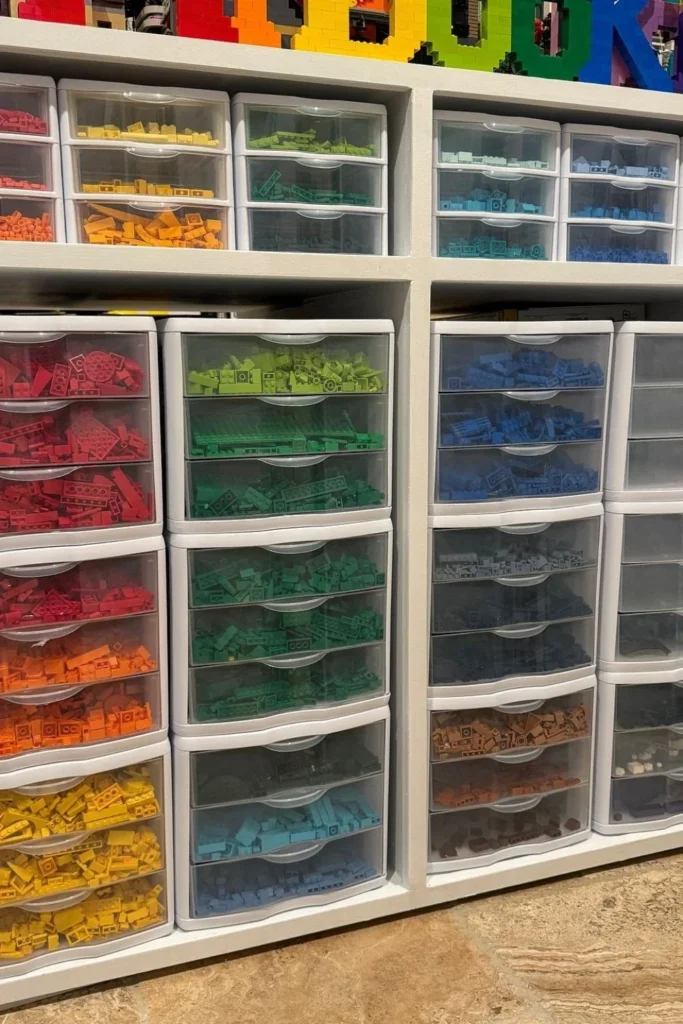 Rainbow Drawer Wall