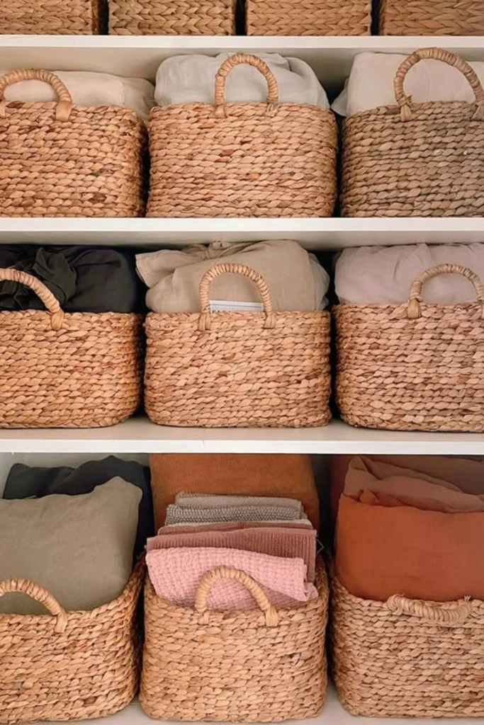 Group Linens in Baskets