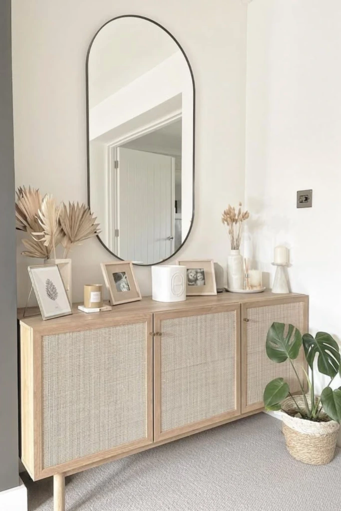Woven Front Cabinet