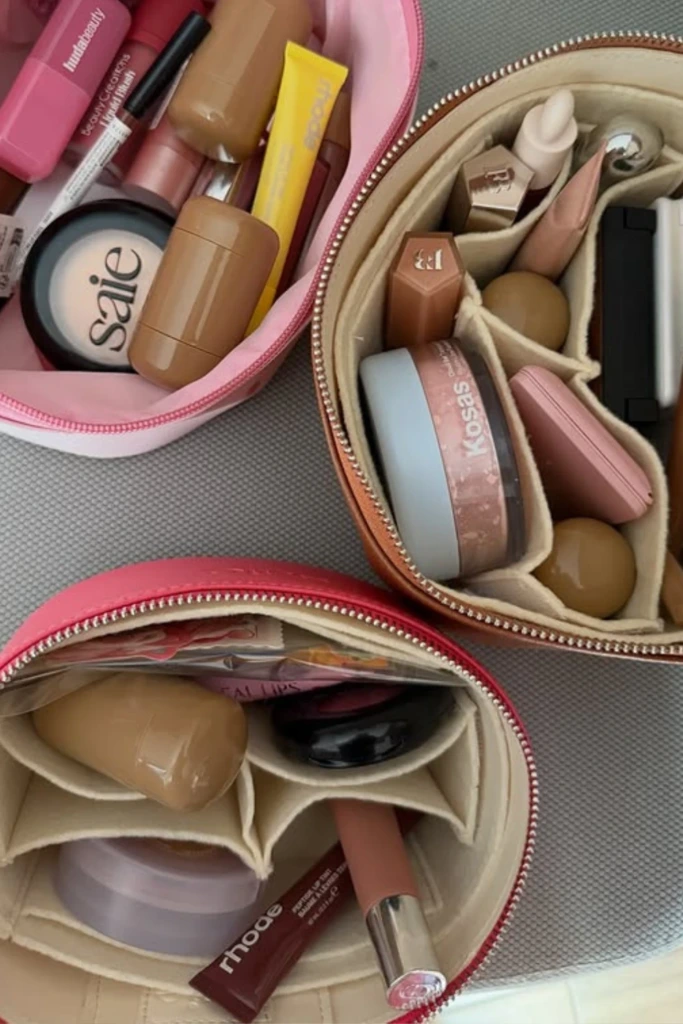 Compartment Makeup Pouch