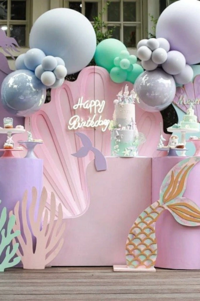 Mermaid Dessert Display Setup