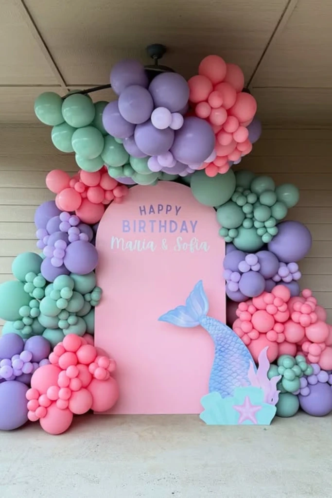 Balloon Tunnel Mermaid Entrance