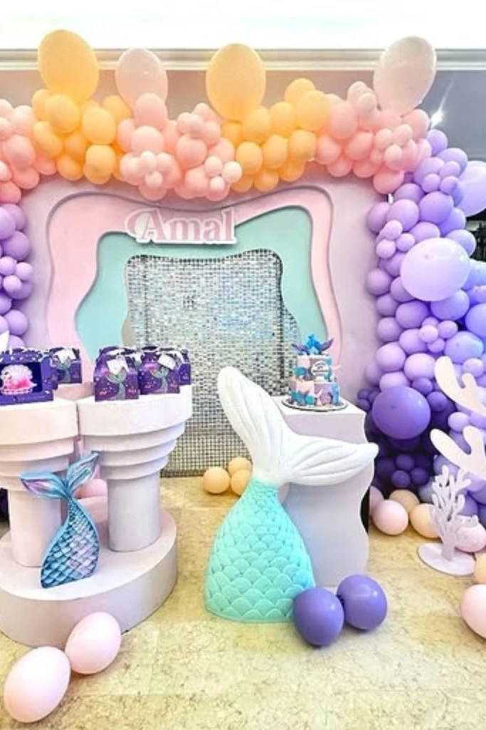 Pastel Coral Stage Backdrop