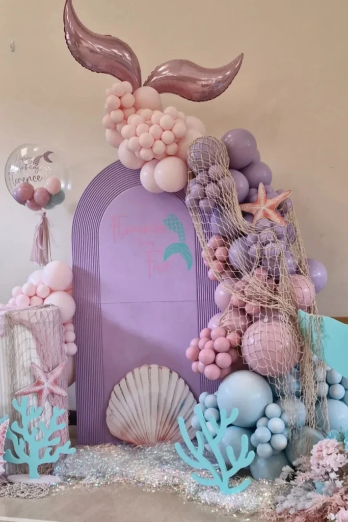 Mermaid Cove Backdrop with Ocean Props