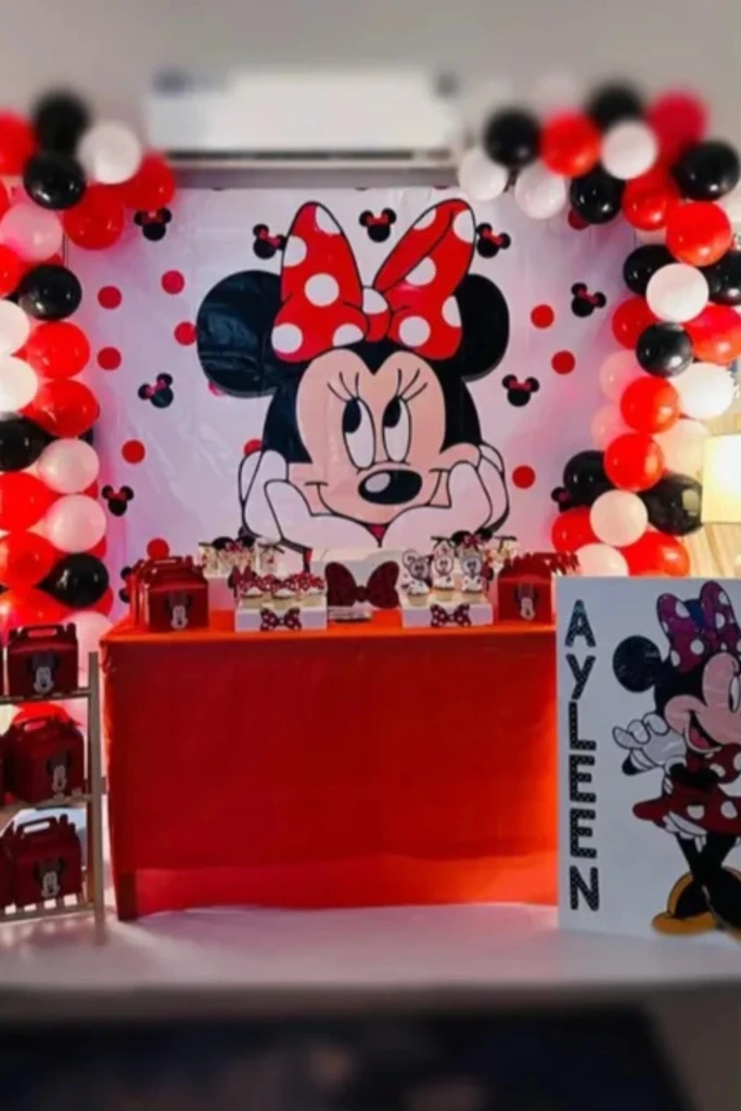 Minnie Mouse Balloon Arch Backdrop