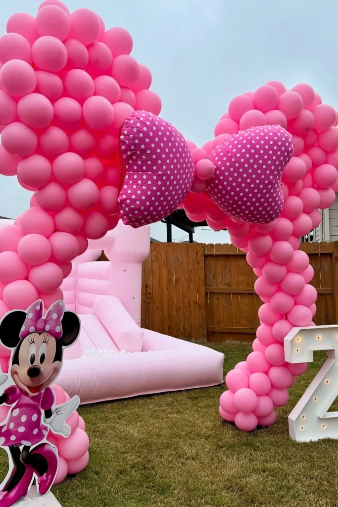 Giant Minnie Bow Balloon Arch