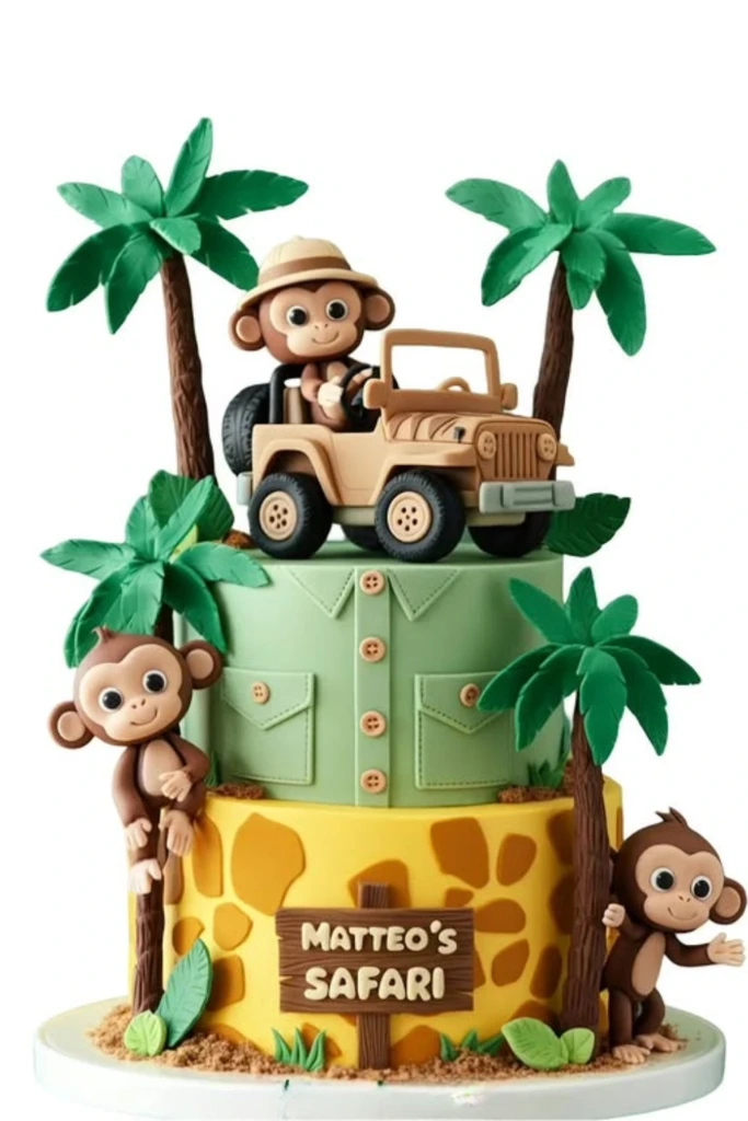 Safari Monkey Cake