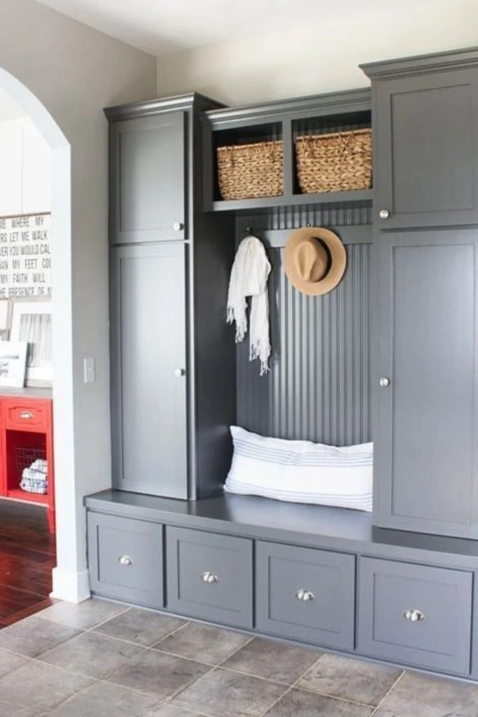 Cabinet-Framed Bench