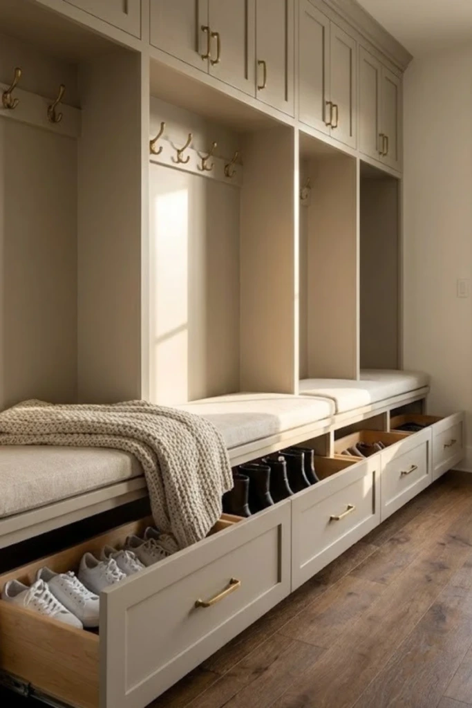 Drawer Bench Storage