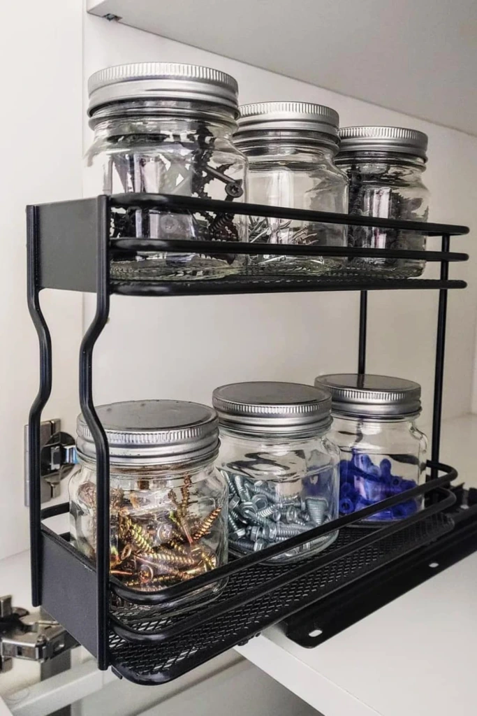 Cabinet Jar Rack
