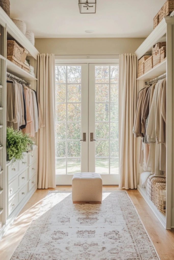 Light-Filled Closet