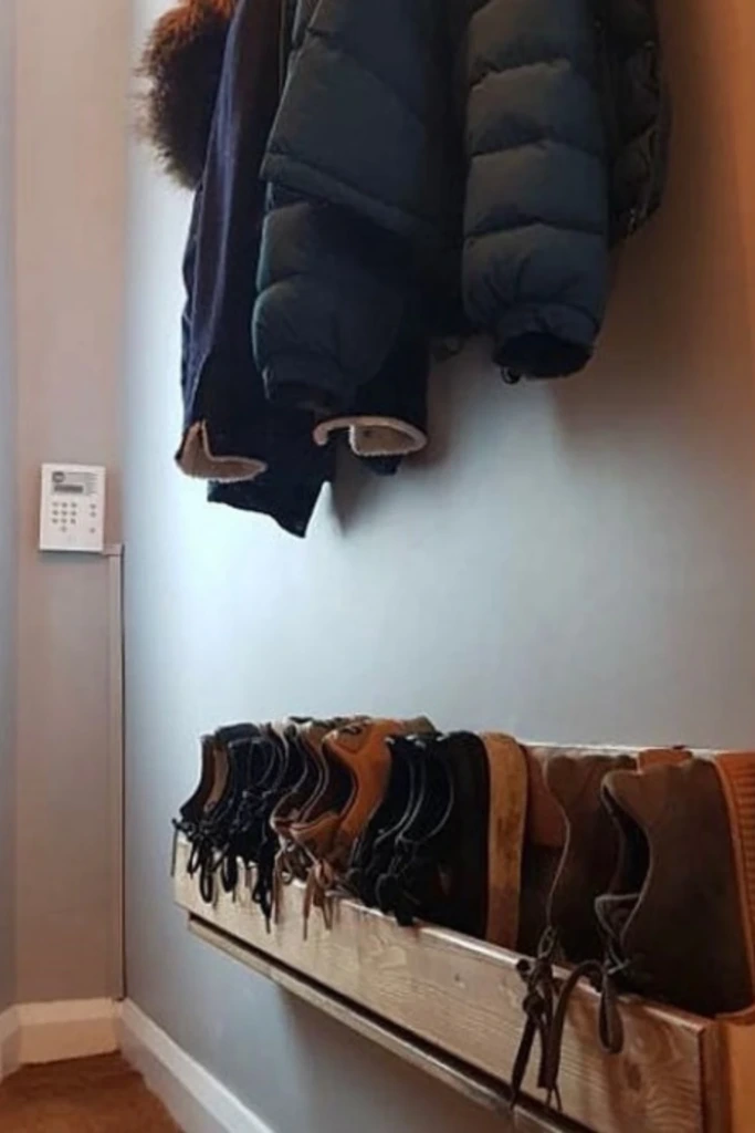 Wall-Mounted Boot Rack