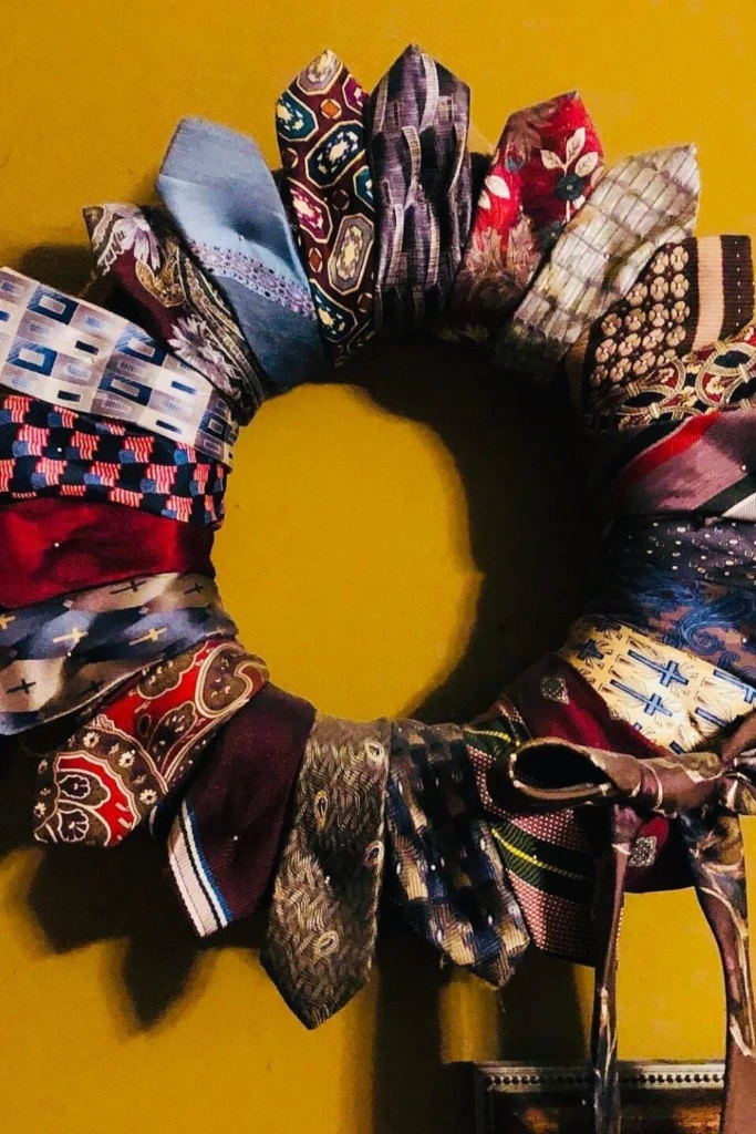 Make a Necktie Wreath
