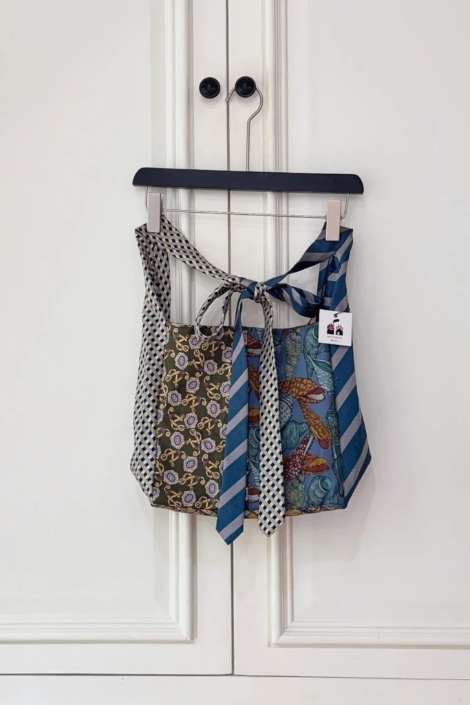 Sew Neckties Into a Tote Bag