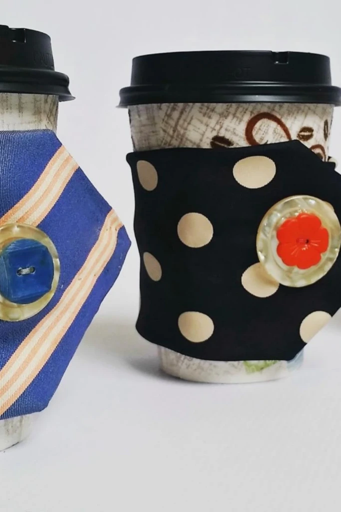 Wrap Neckties Into Coffee Sleeves