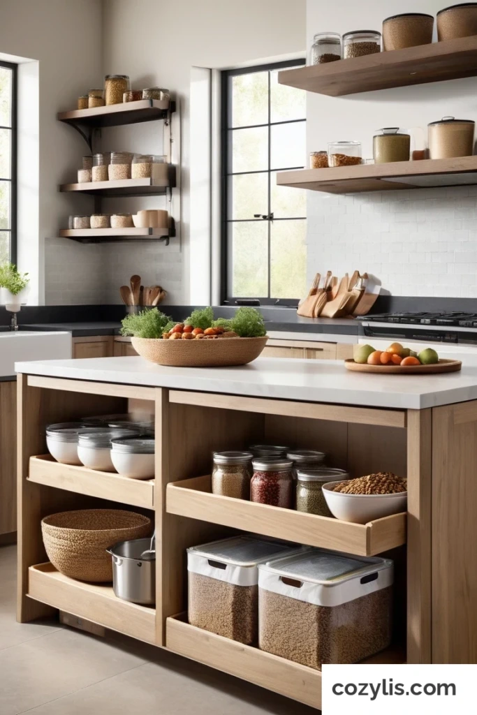 How islands - No-Pantry Kitchen Storage Ideas