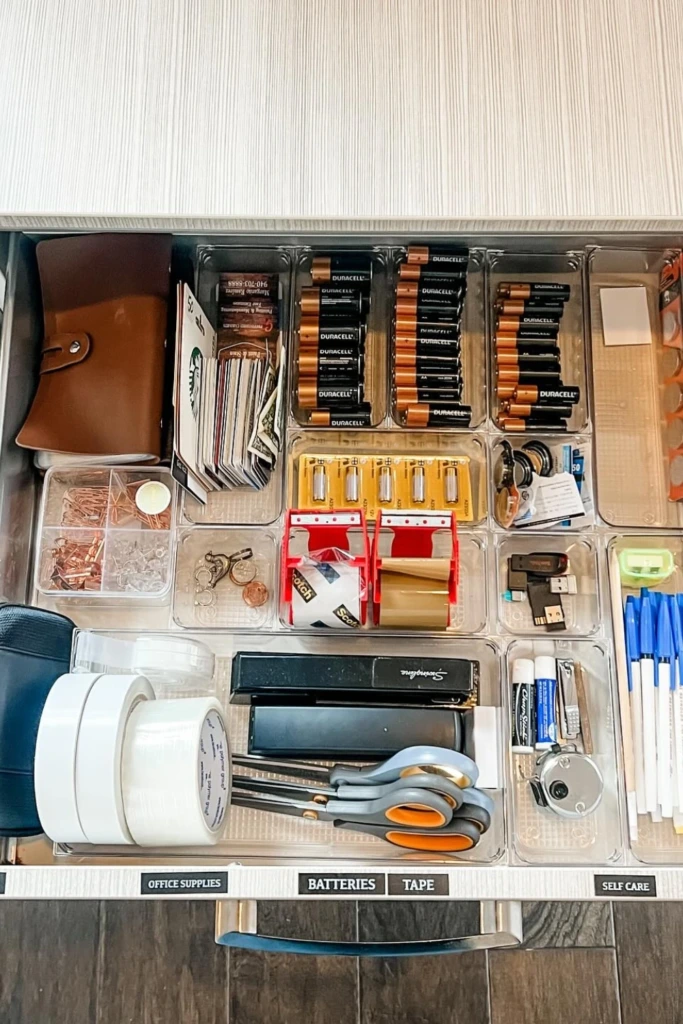 Label Every Drawer Section