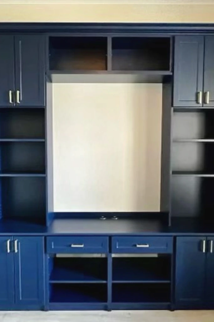 Navy Built-In Wall Organizer