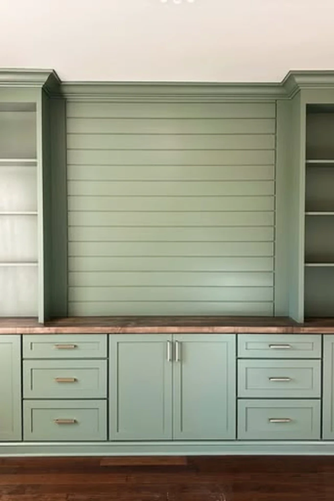 Green Shiplap Wall Organizer