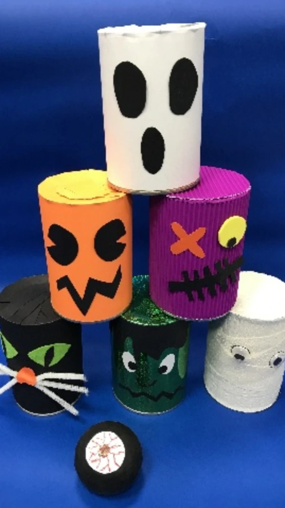 21. Painted Tin Can Bowling