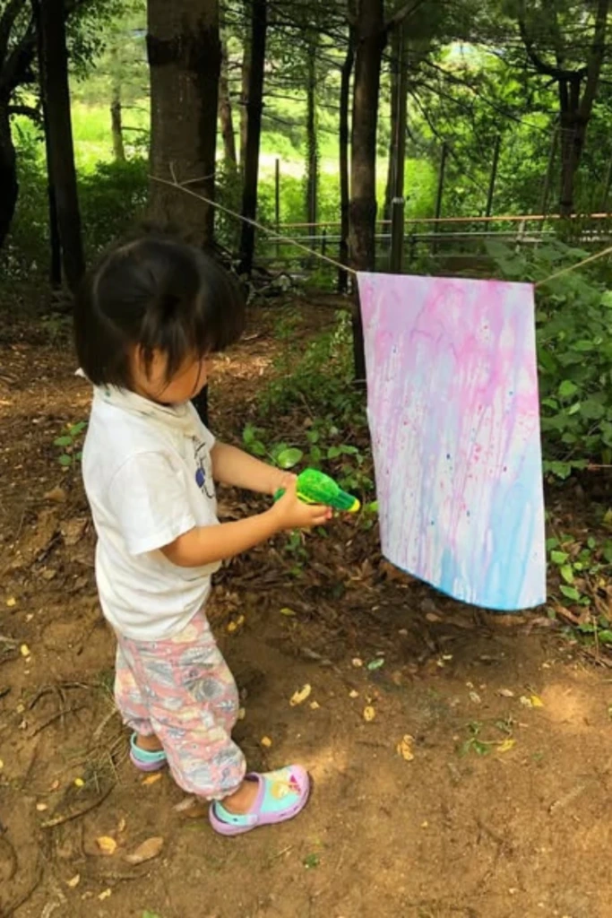 Spray Art in the Woods