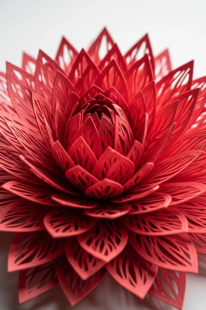 Laser-Cut Lotus