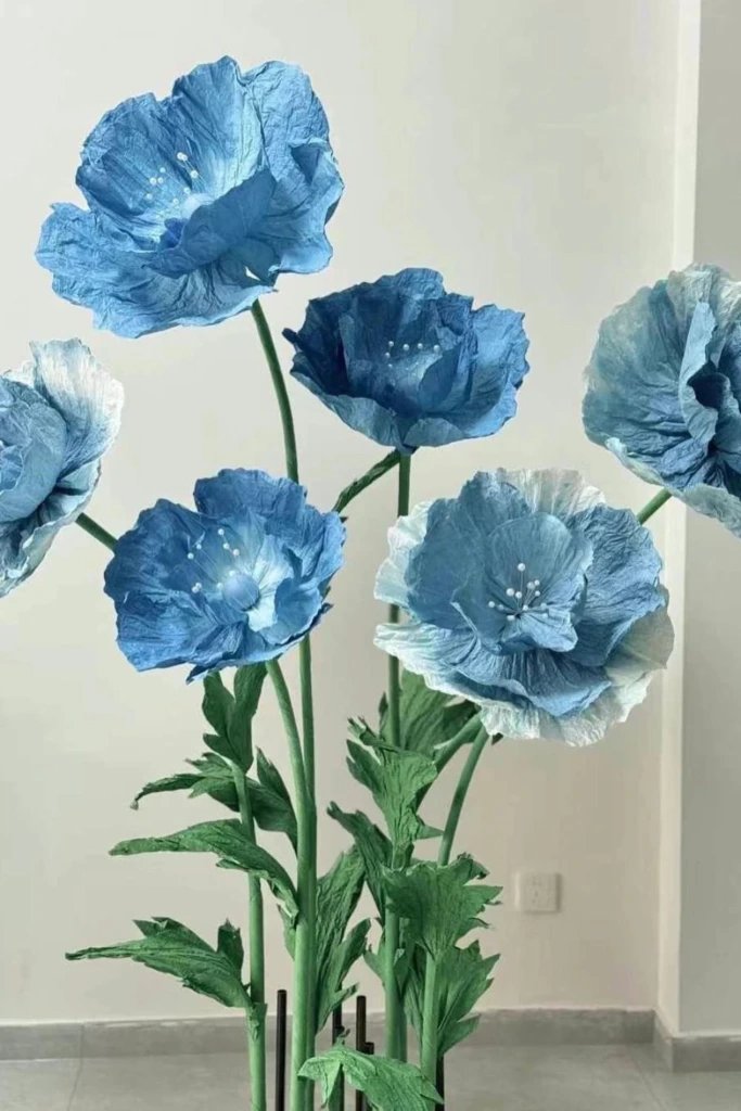 Ocean Blue Poppies