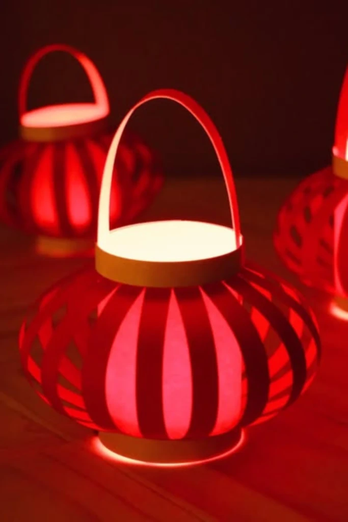 Glowing Red Baskets
