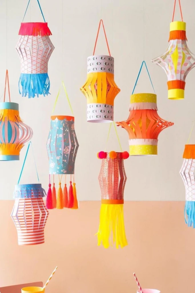 Boho Fringe Lanterns