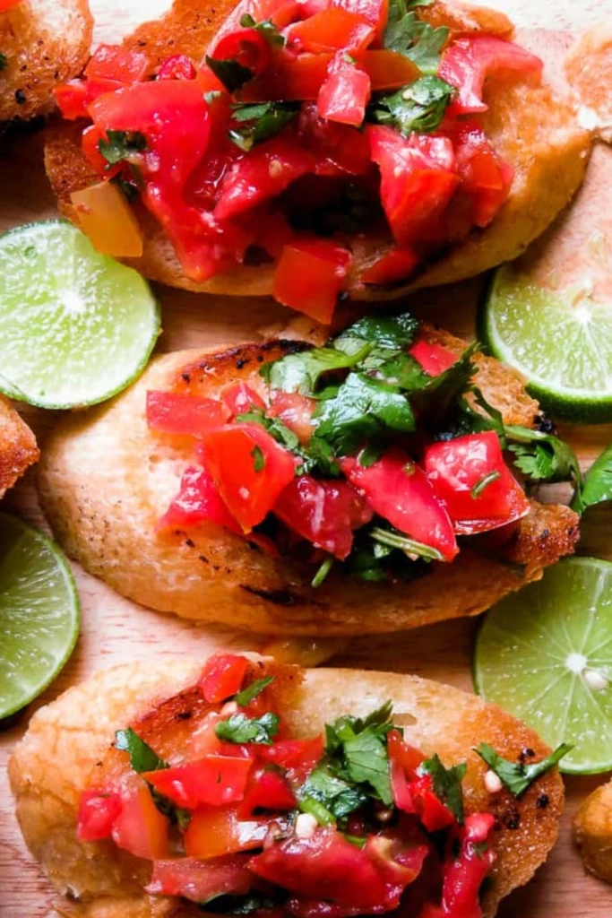 4. Cilantro Tomato Bruschetta