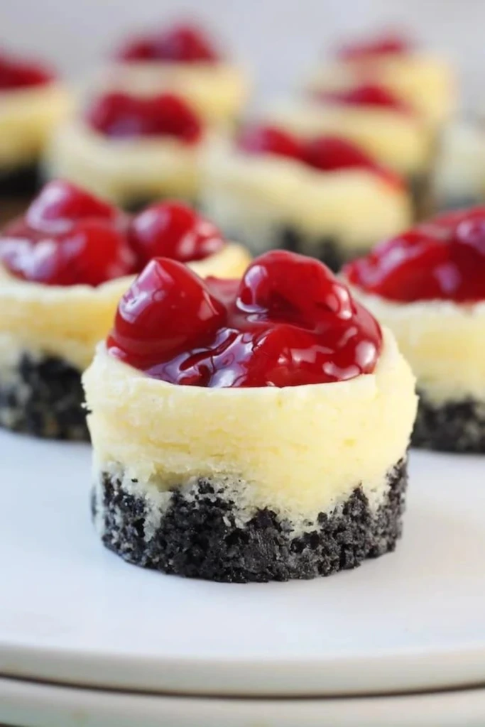 5. Mini Cherry Cheesecakes