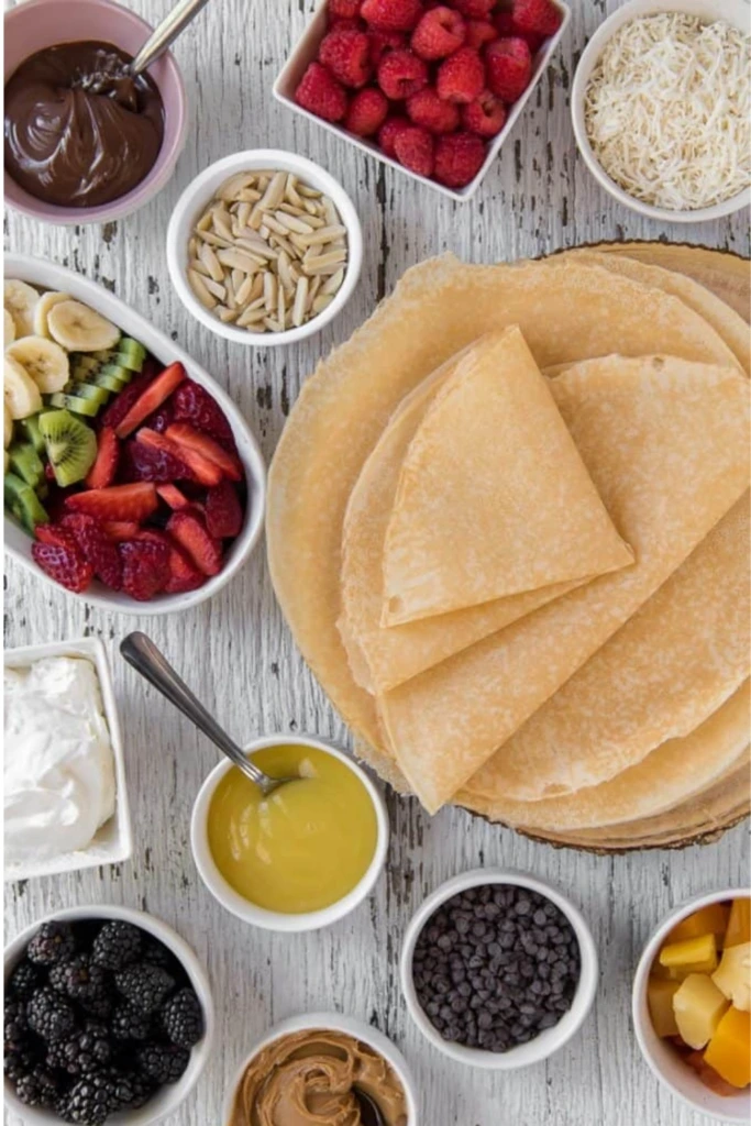 30. Savory Crepe Station