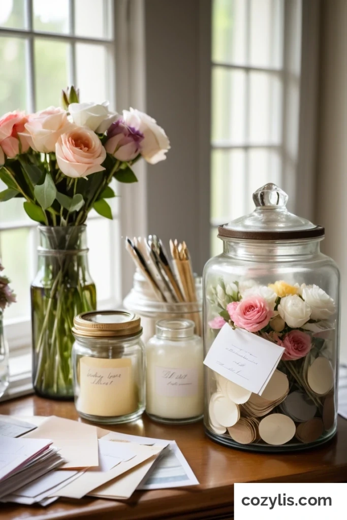 Advice Jar - 30 Party Table Decorations Ideas