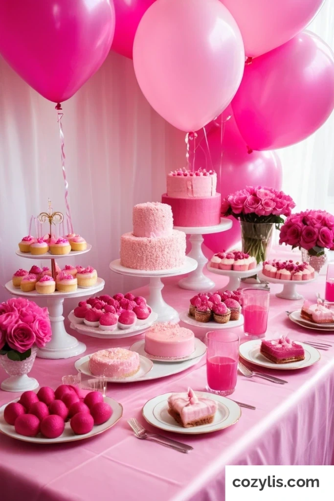 Color-Themed Party - 30 Party Table Decorations Ideas